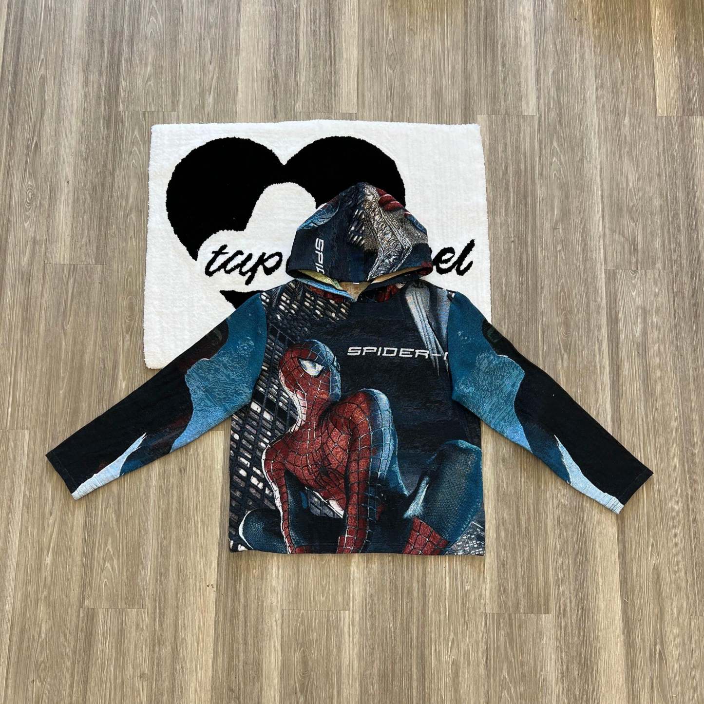Web-Slinging Action, Limitless Style – Spider-Man Themed Woven Hoodie