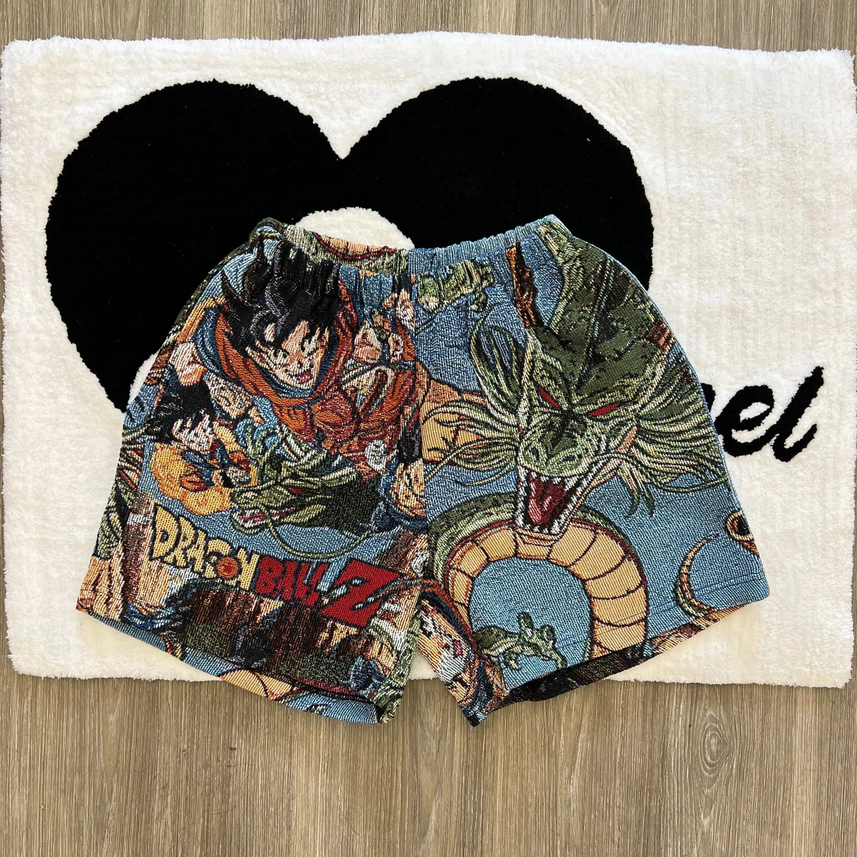 Go Super Saiyan! Grab tapestryifeel's exclusive Dragon Ball Z shorts. Feel the power of Goku and Vegeta with every step. Must-have for anime fans!
