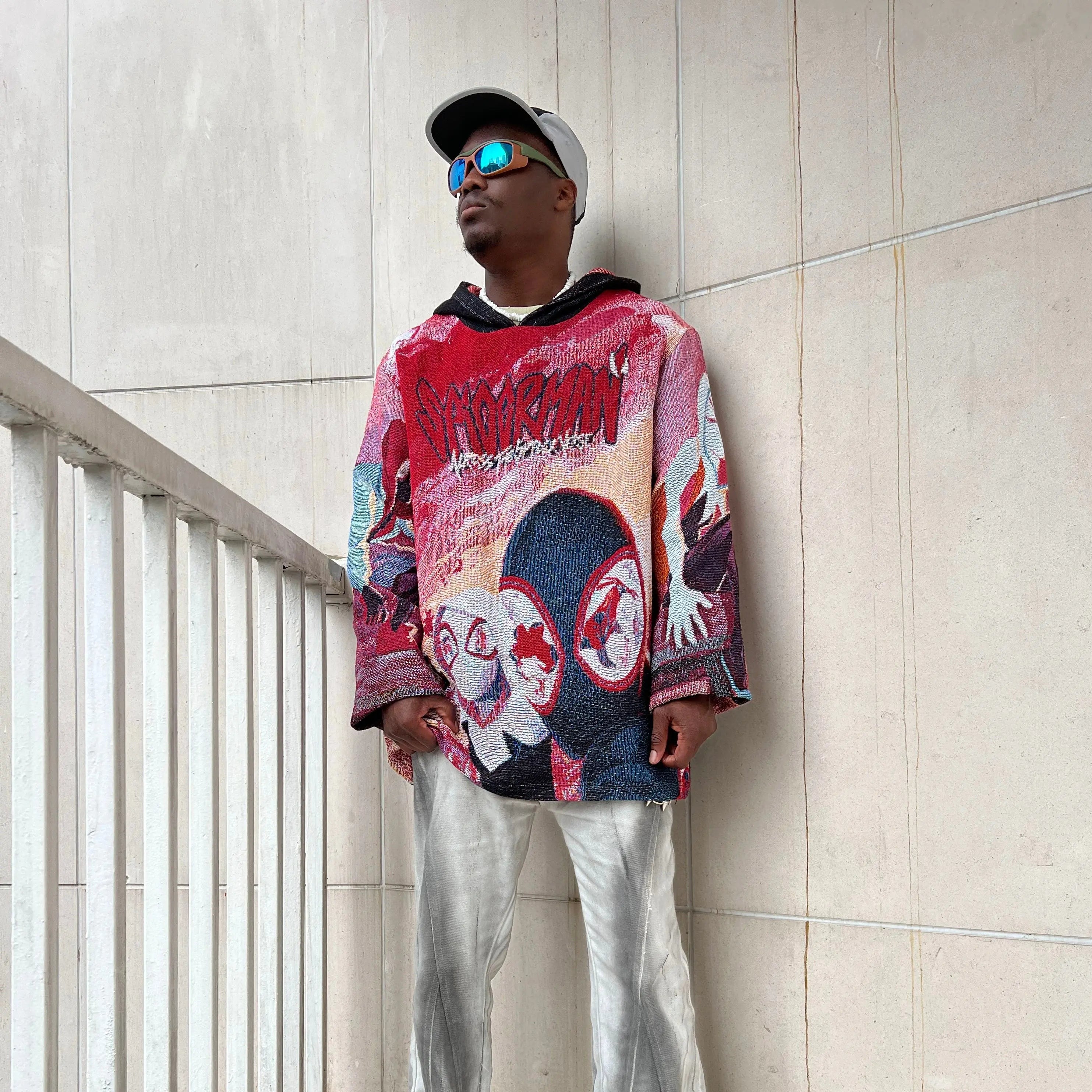 Across the Verse, Infinite Style – Spider-Man: Across the Spider-Verse Miles & Gwen Woven Hoodie