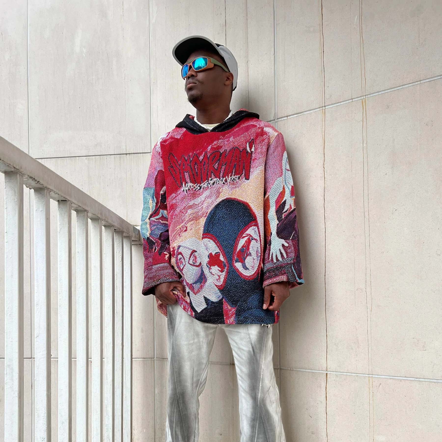 Across the Verse, Infinite Style – Spider-Man: Across the Spider-Verse Miles & Gwen Woven Hoodie