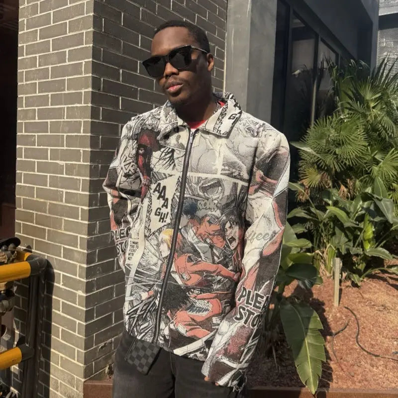 Dedicate Your Heart, No Regrets – Attack on Titan Themed Woven Jacket