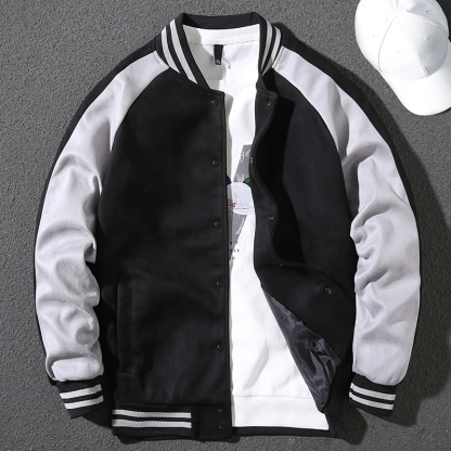 [Copy]Handsome reversible jacket men's autumn and winter trendy hooded slim jacket