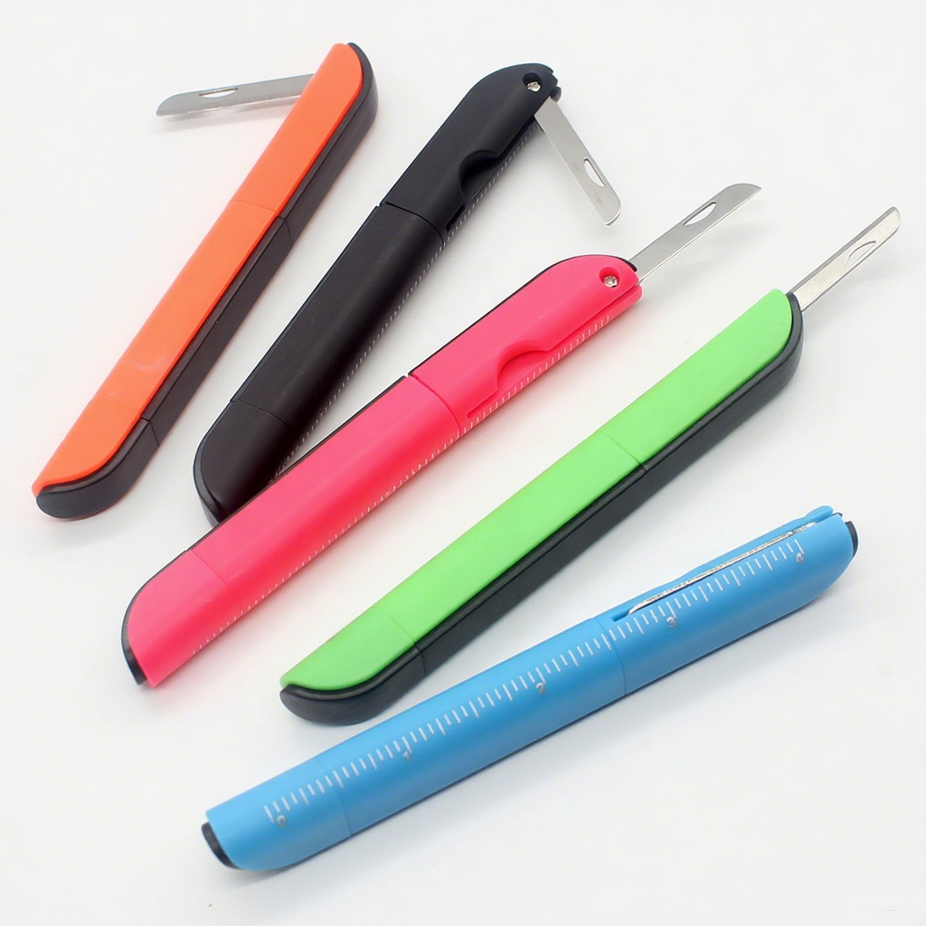 Multi-Function Pen with Scissors & Blade-4.7"x0.5"