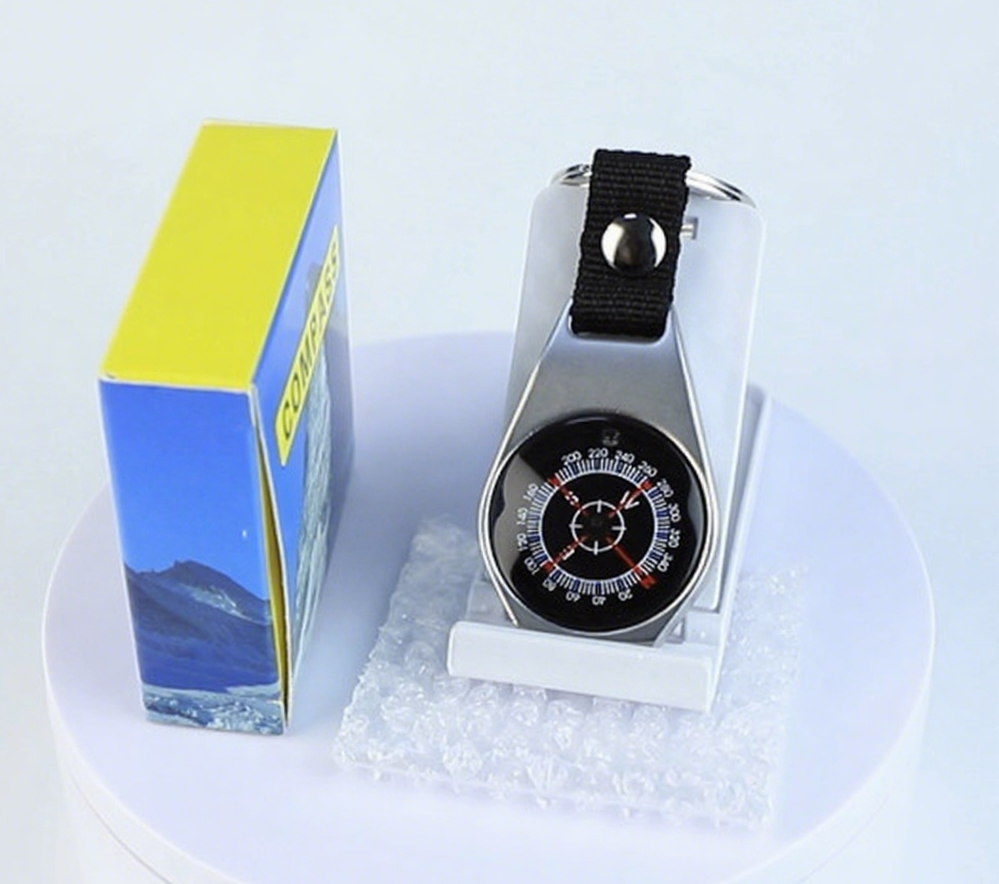 Zinc Alloy Carabiner Compass