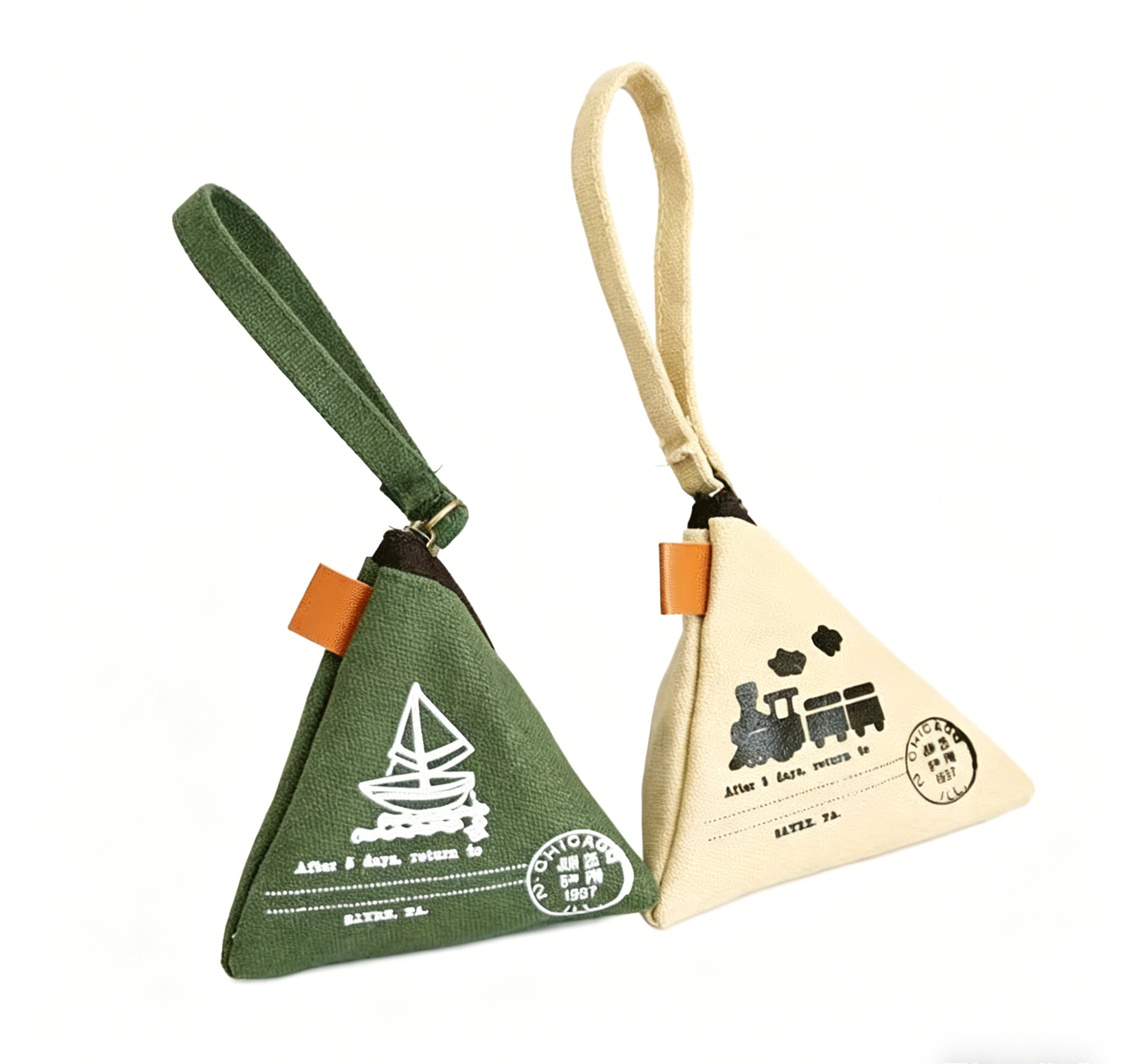 Triangle Canvas Coin Purse
