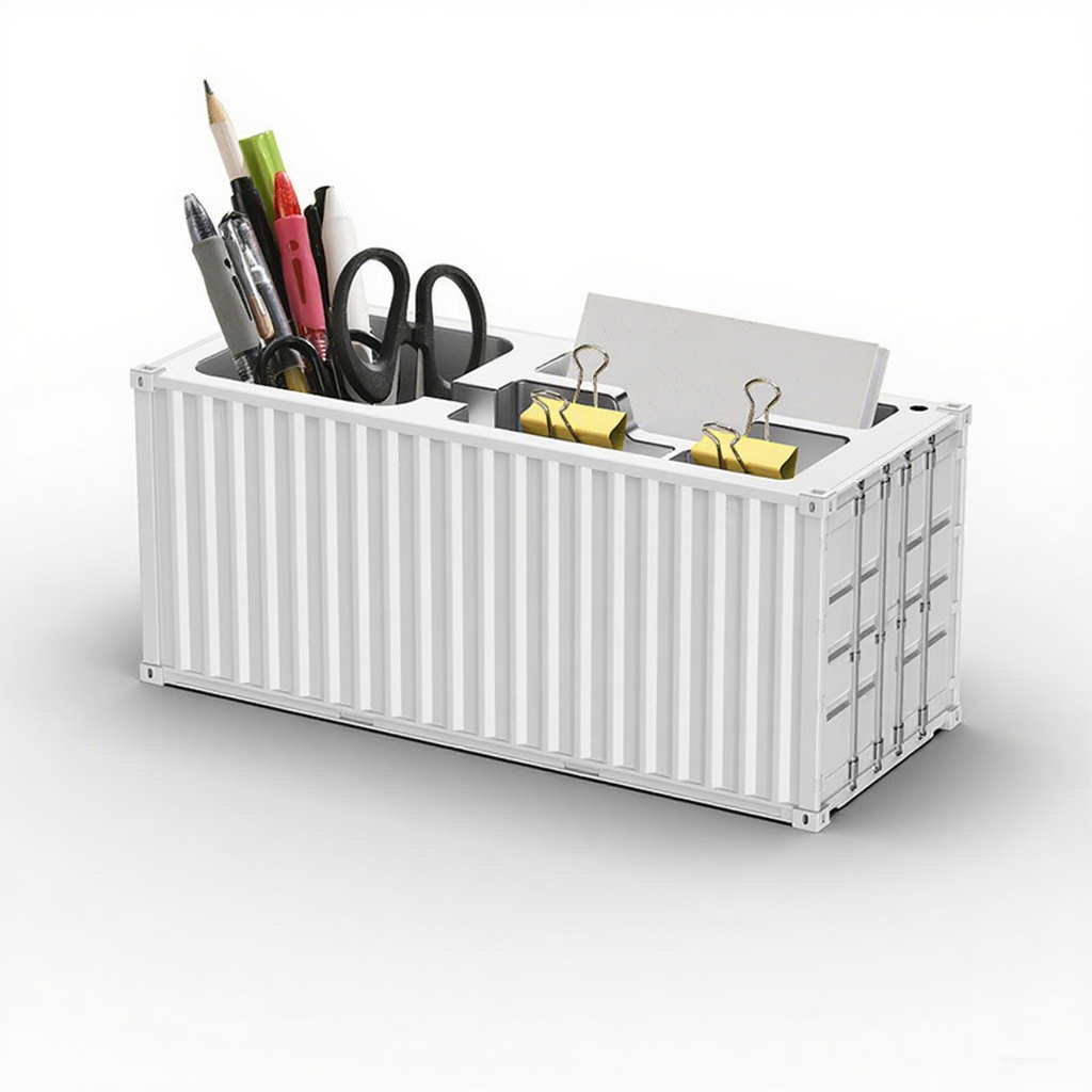 Custom Logo Container Model Desk Organizer