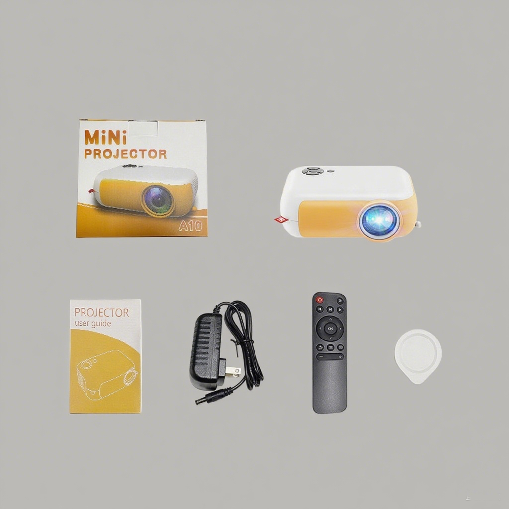 Portable Mini Outdoor Projector with Phone Sync