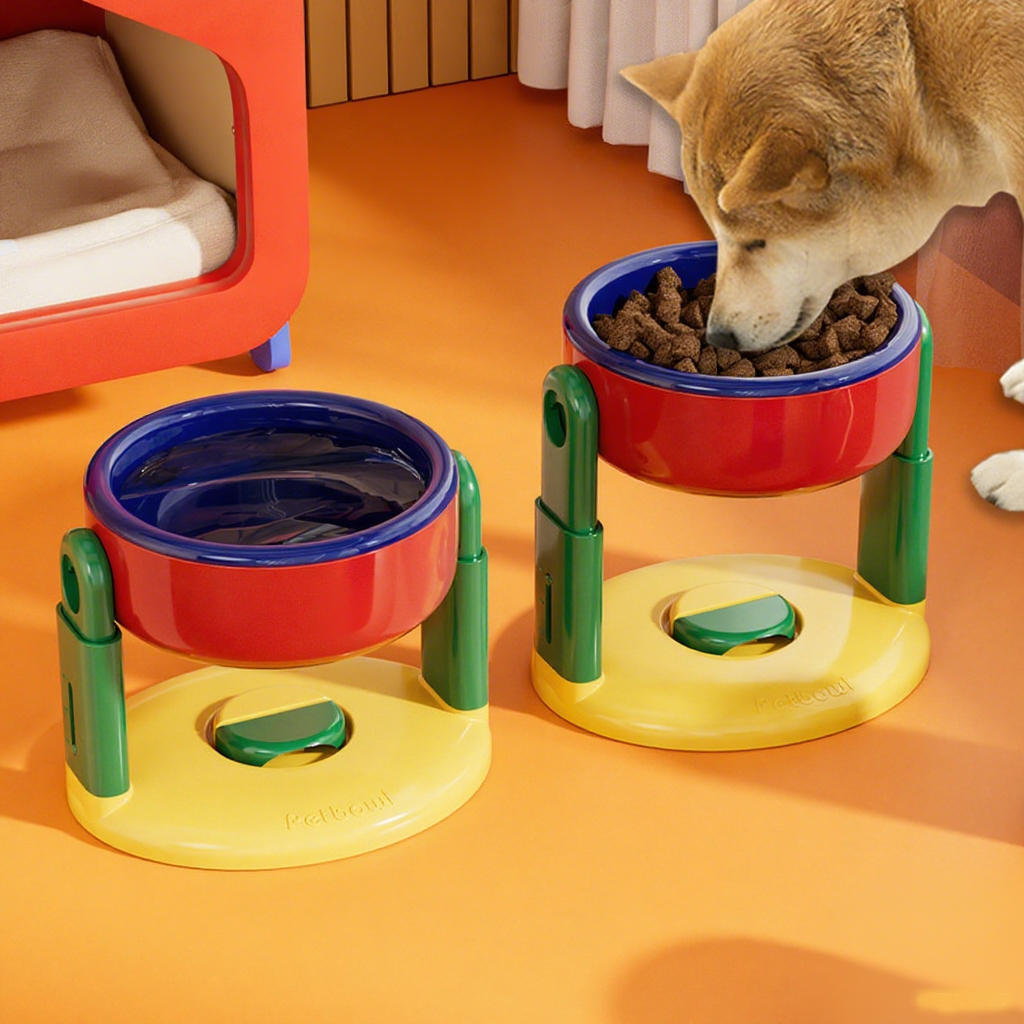 Adjustable Suction Pet Bowl for Cats & Dogs