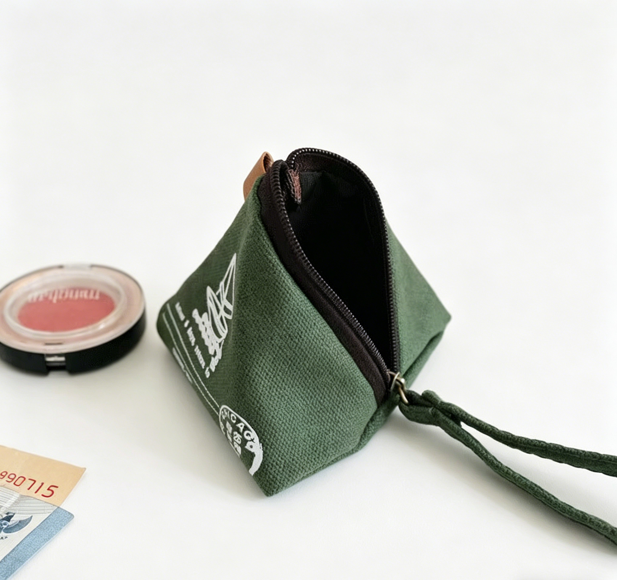 Triangle Canvas Coin Purse