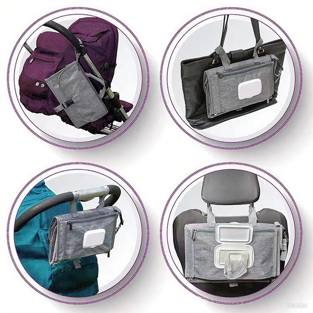 Portable Waterproof Baby Changing Pad Bag-7.3"x11.5"