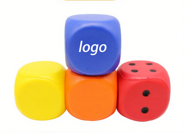 Dice Shape PU Stress Ball-2.3"x 2.3" x 2.3"