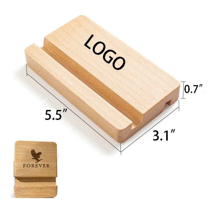 Eco-Friendly Beech Phone Stand