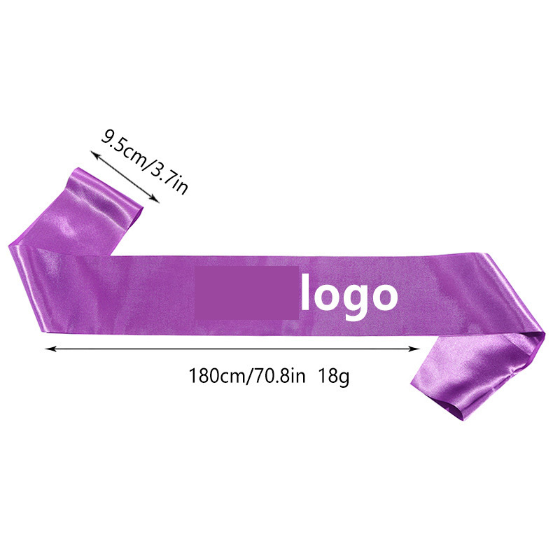Blank Satin Sash for Parties