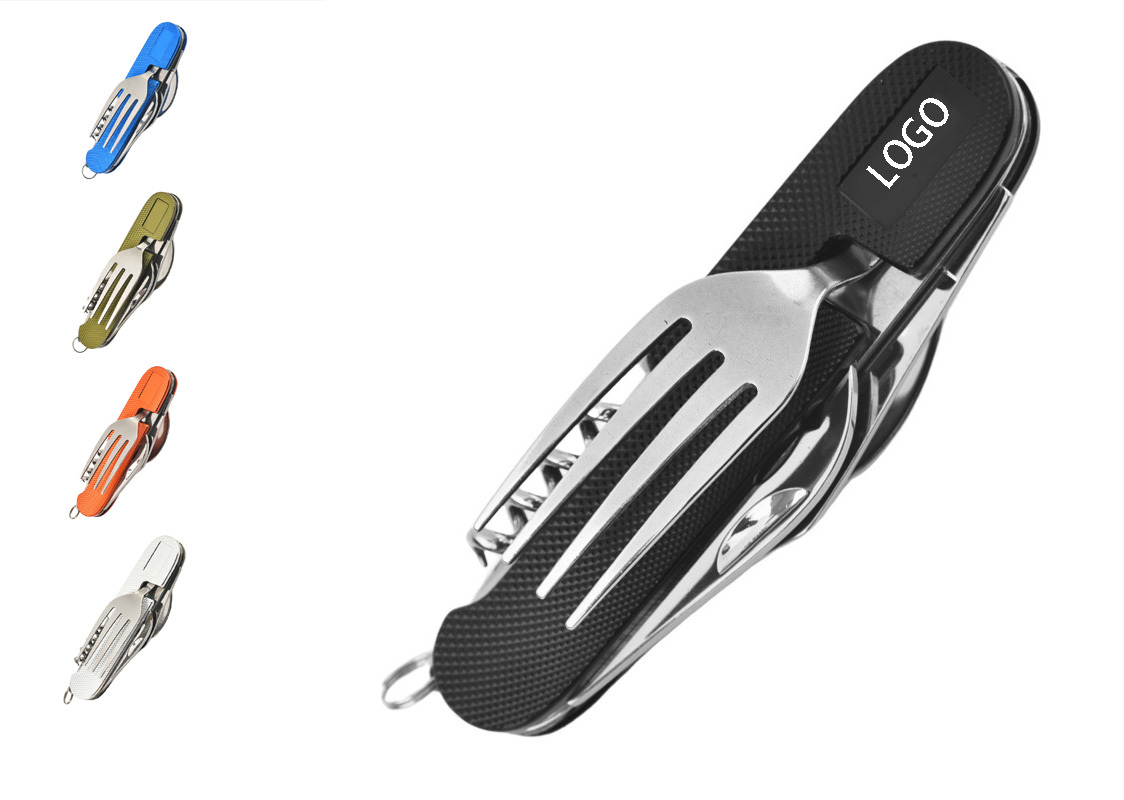 Stainless Steel Multi-Functional Folding Utensil Set