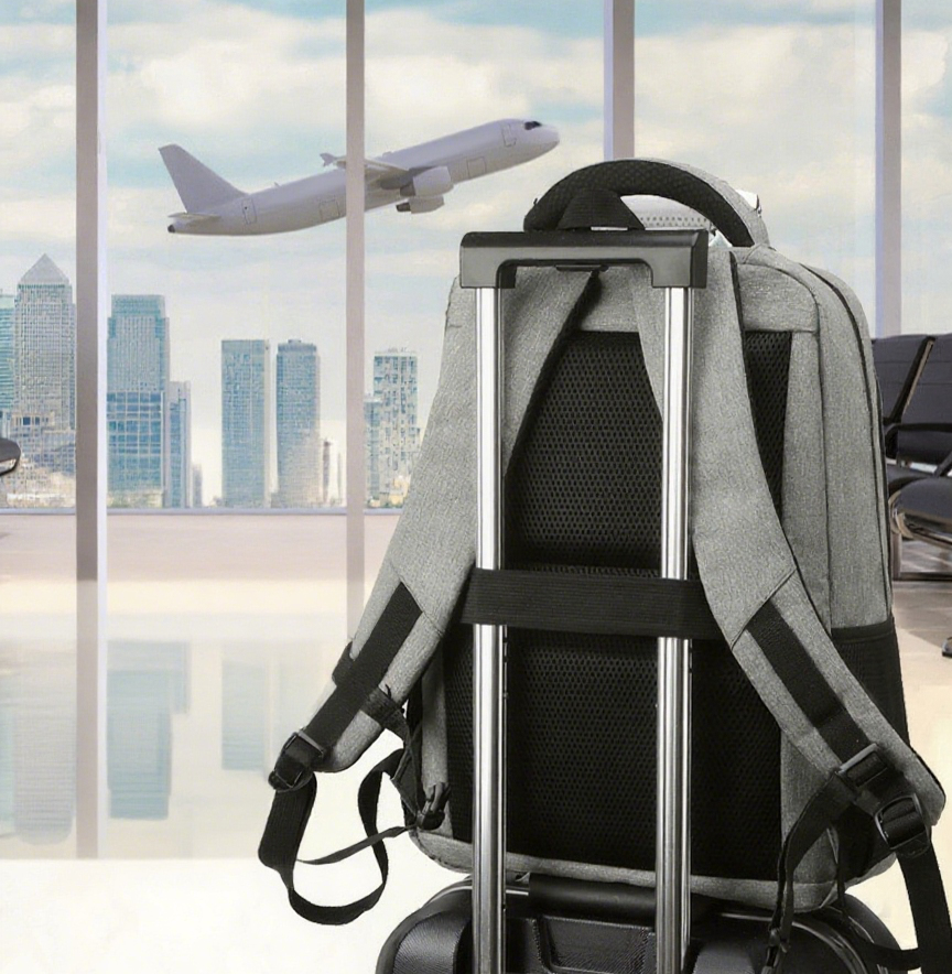 Business Multi-Compartment Backpack-16.9"x12.5"x 5.5"