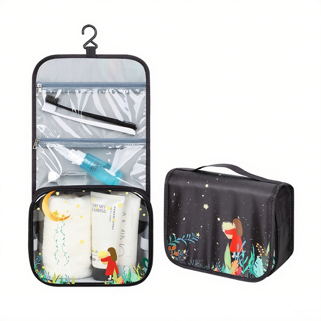 Portable Foldable Hanging Toiletry Bag