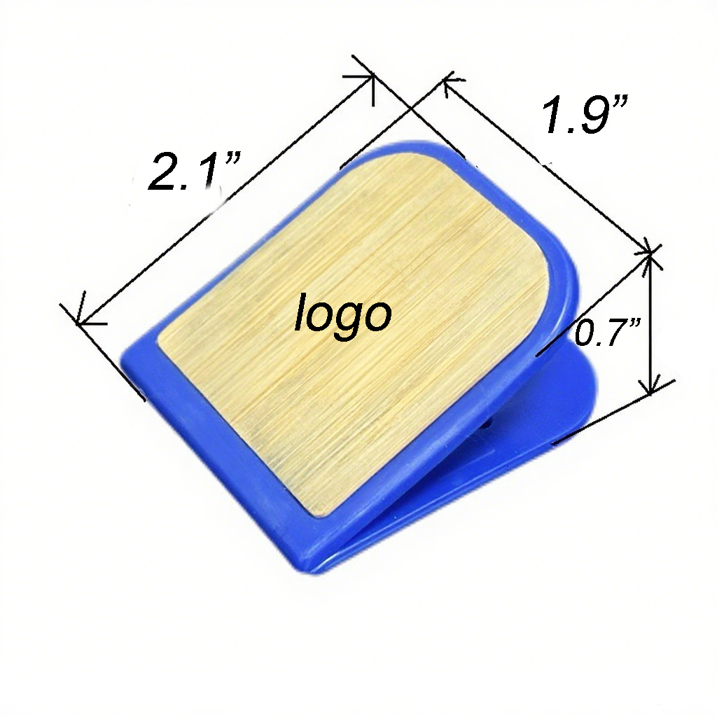 Plastic Bamboo Clip for Journals-2.1"x1.9"x 0.7"