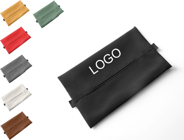 Faux Suede Car-mounted Tissue Holder