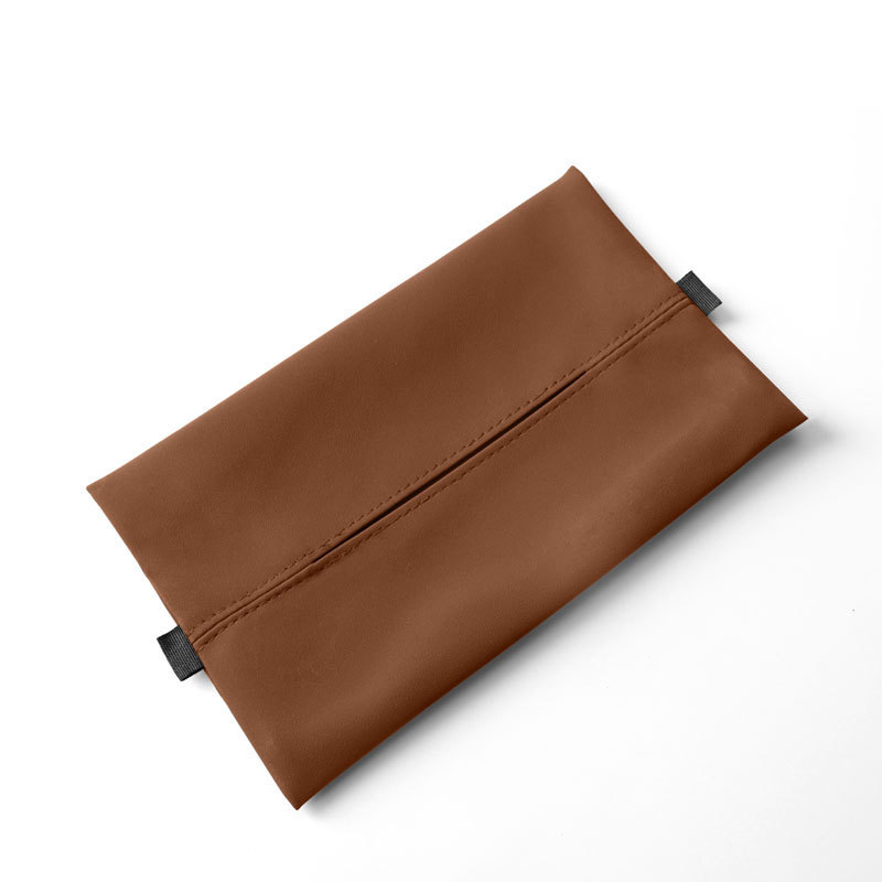 Faux Suede Car-mounted Tissue Holder