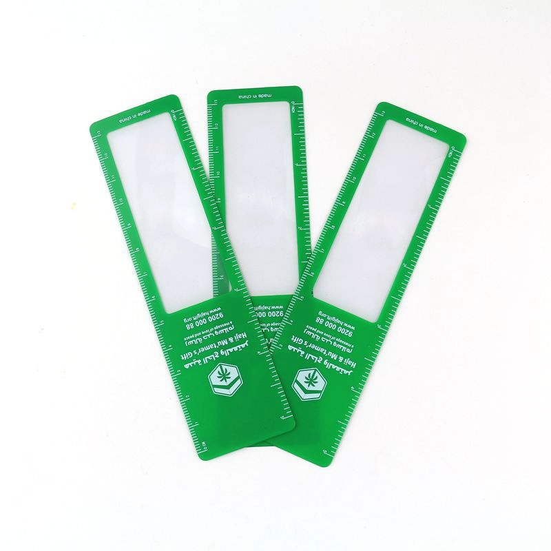 PVC Fresnel Magnifying Bookmark with Ruler