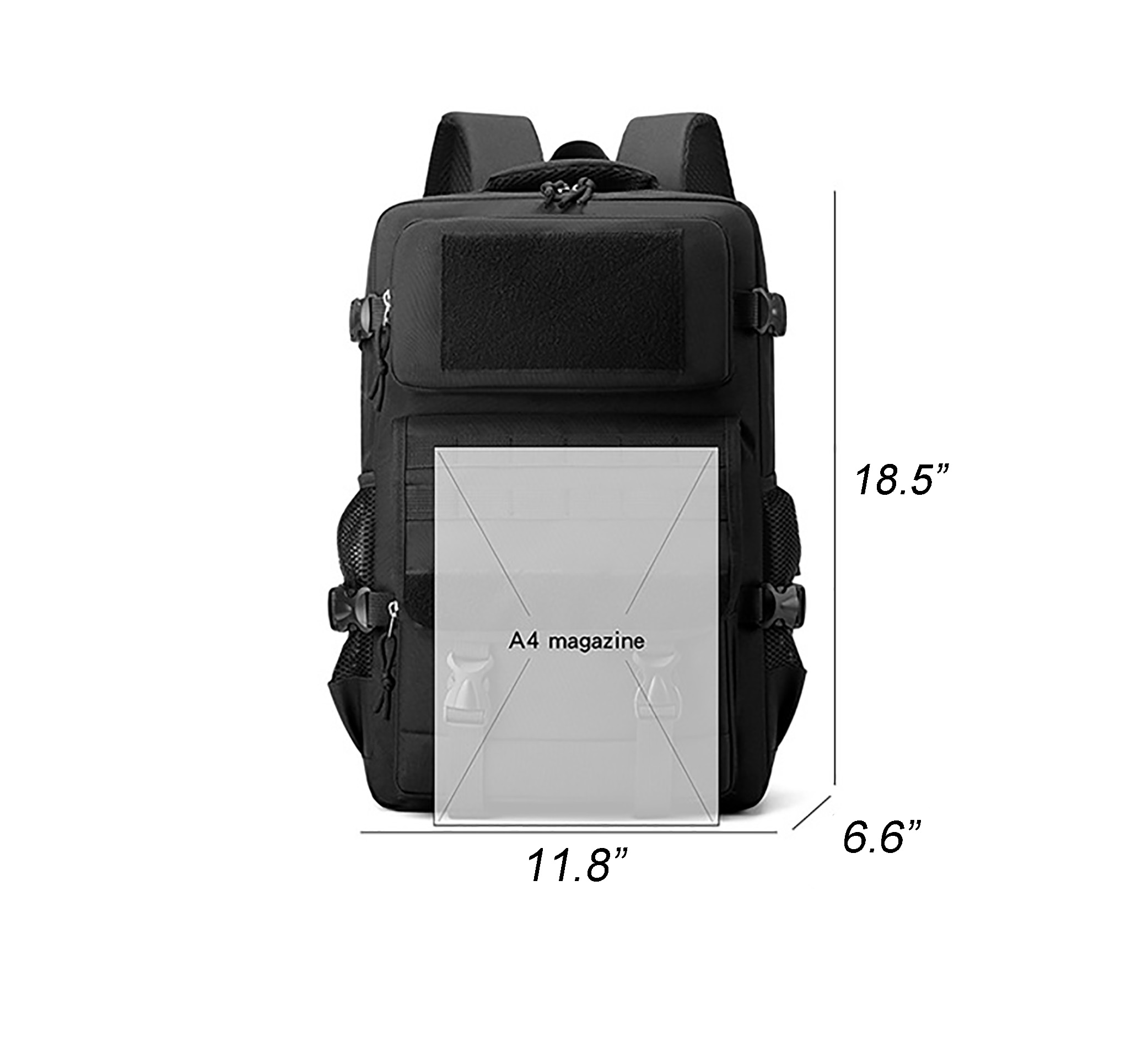 Tactical Backpack for Outdoor Activities-18.5"x11.8"x 6.6"