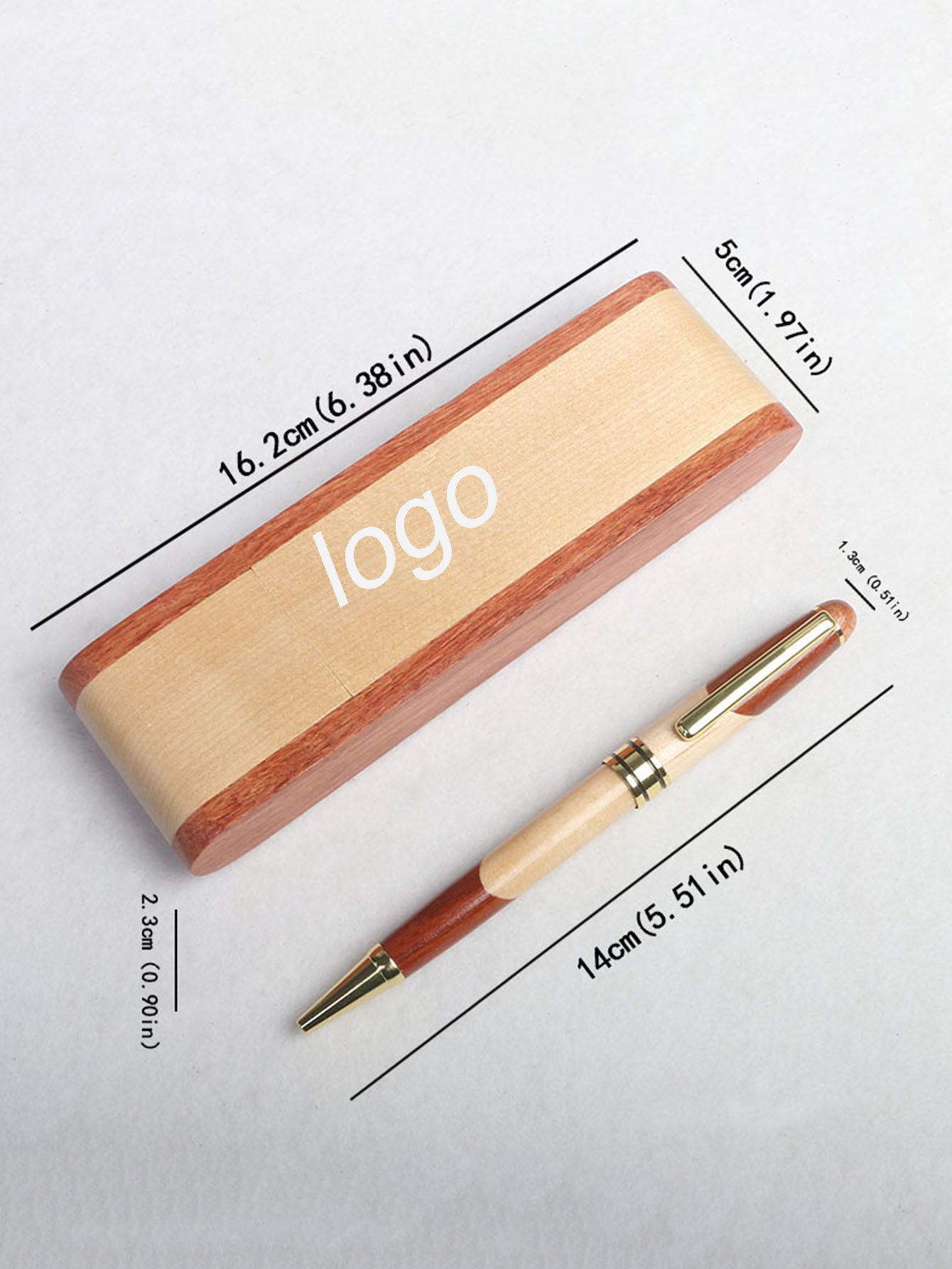 Maple Wood Pen Gift Set-6.3"x1.9"