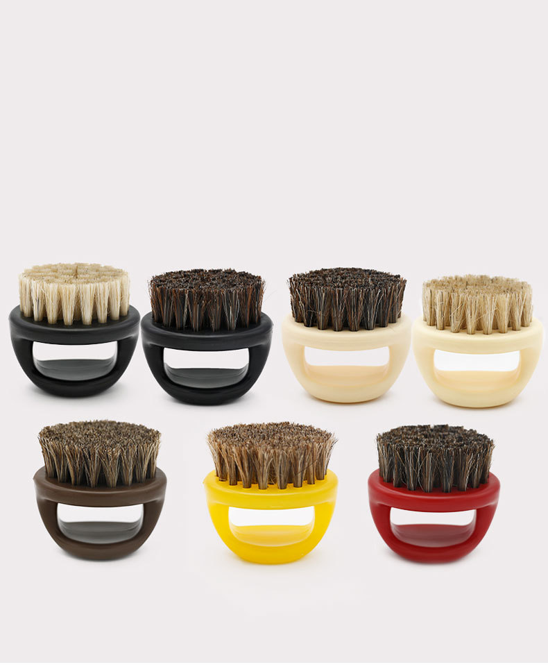 Plastic Bristle Beard Grooming Brush-2.3"x2.1"x1.3"