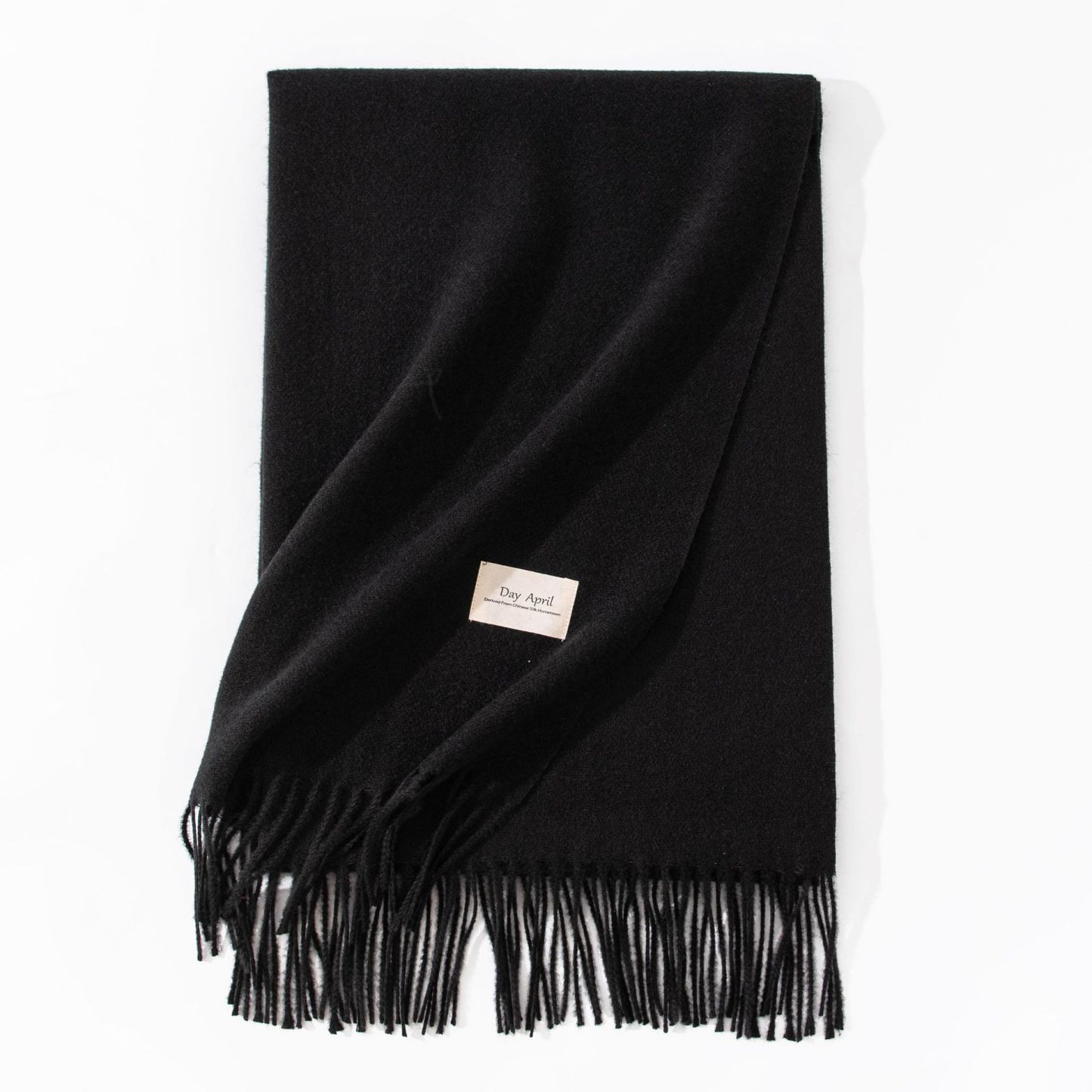 Polyester Winter Warmth Scarf W/ Tassel