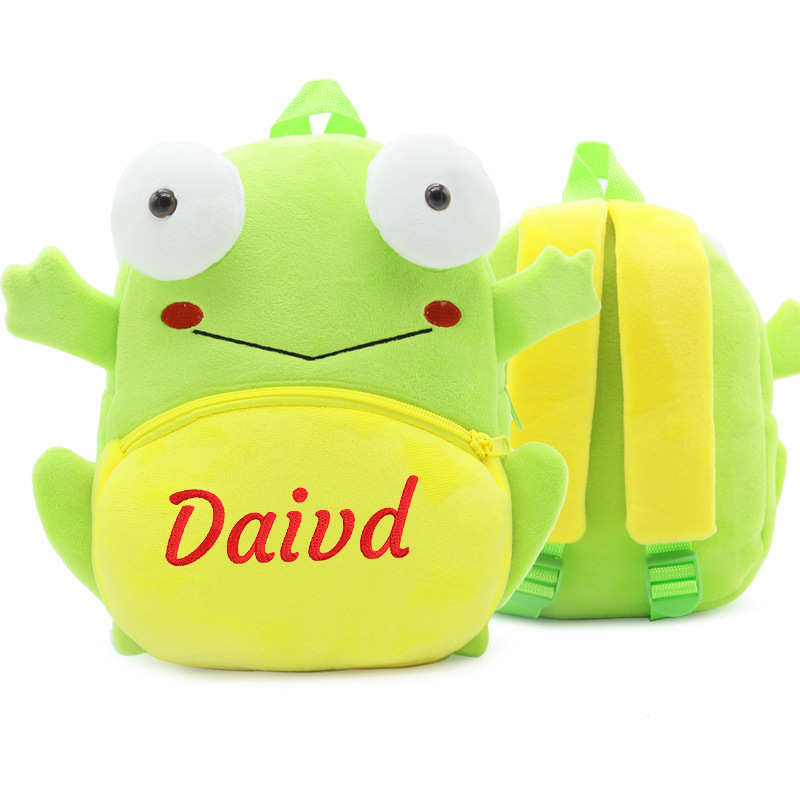 Embroidery Plush Kids Backpack