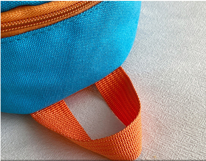 Two-Tone Mini Canvas Backpack-8.6"x3.5"x 5.5"