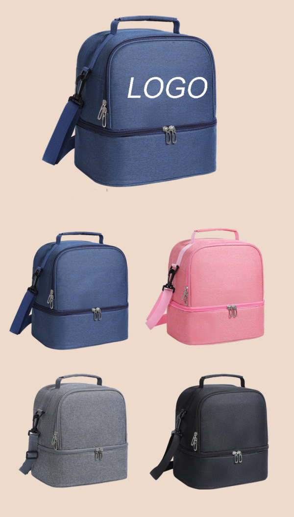 Oxford Insulated Multi-layer Mommy Bag-10"x9.8"x 7.4"