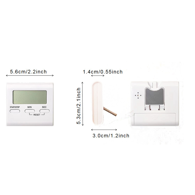 Rectangular Plastic Kitchen Timer W/ Stand