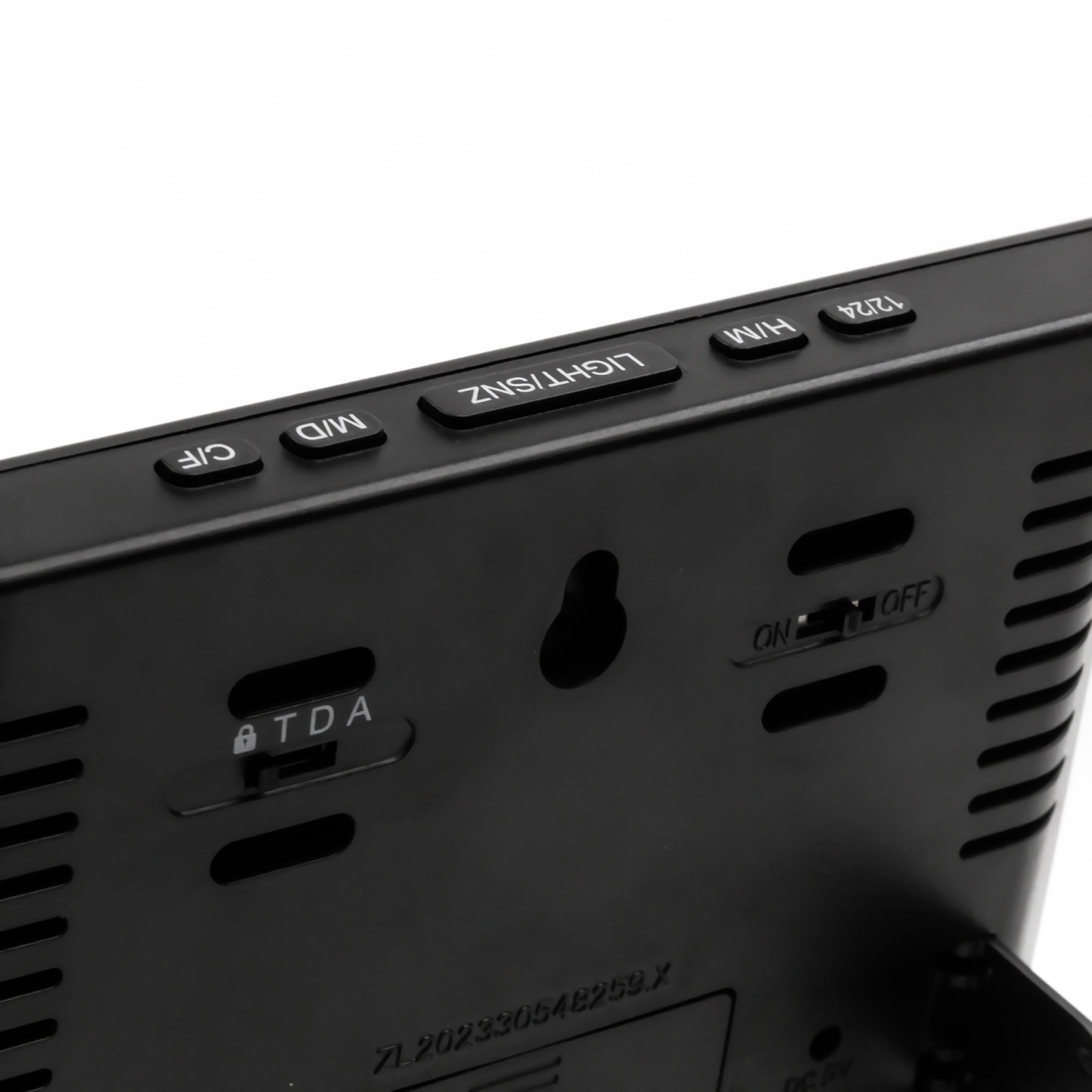 Rectangular LCD Digital Clock with Backlight