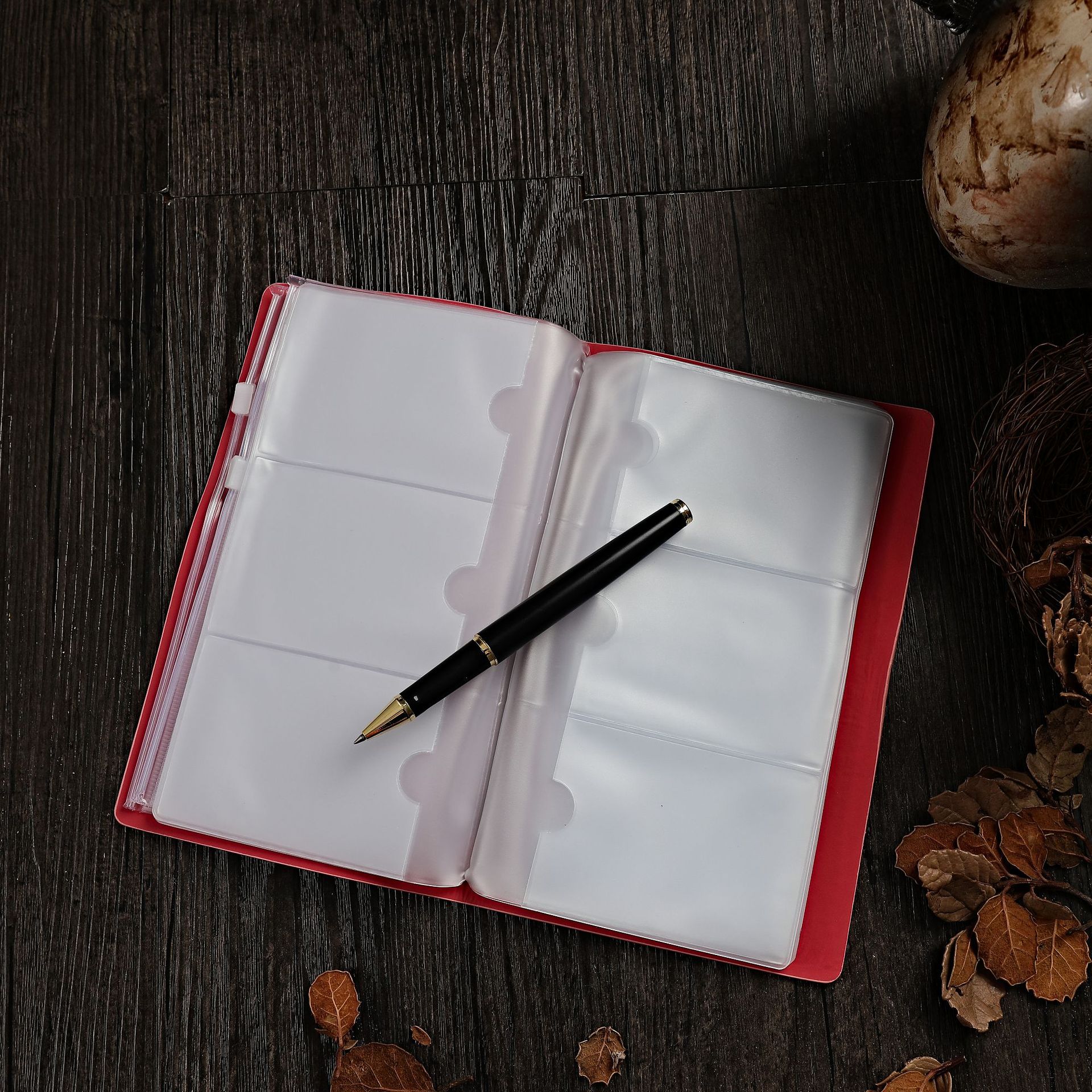 Pink Notebook with Card Slot