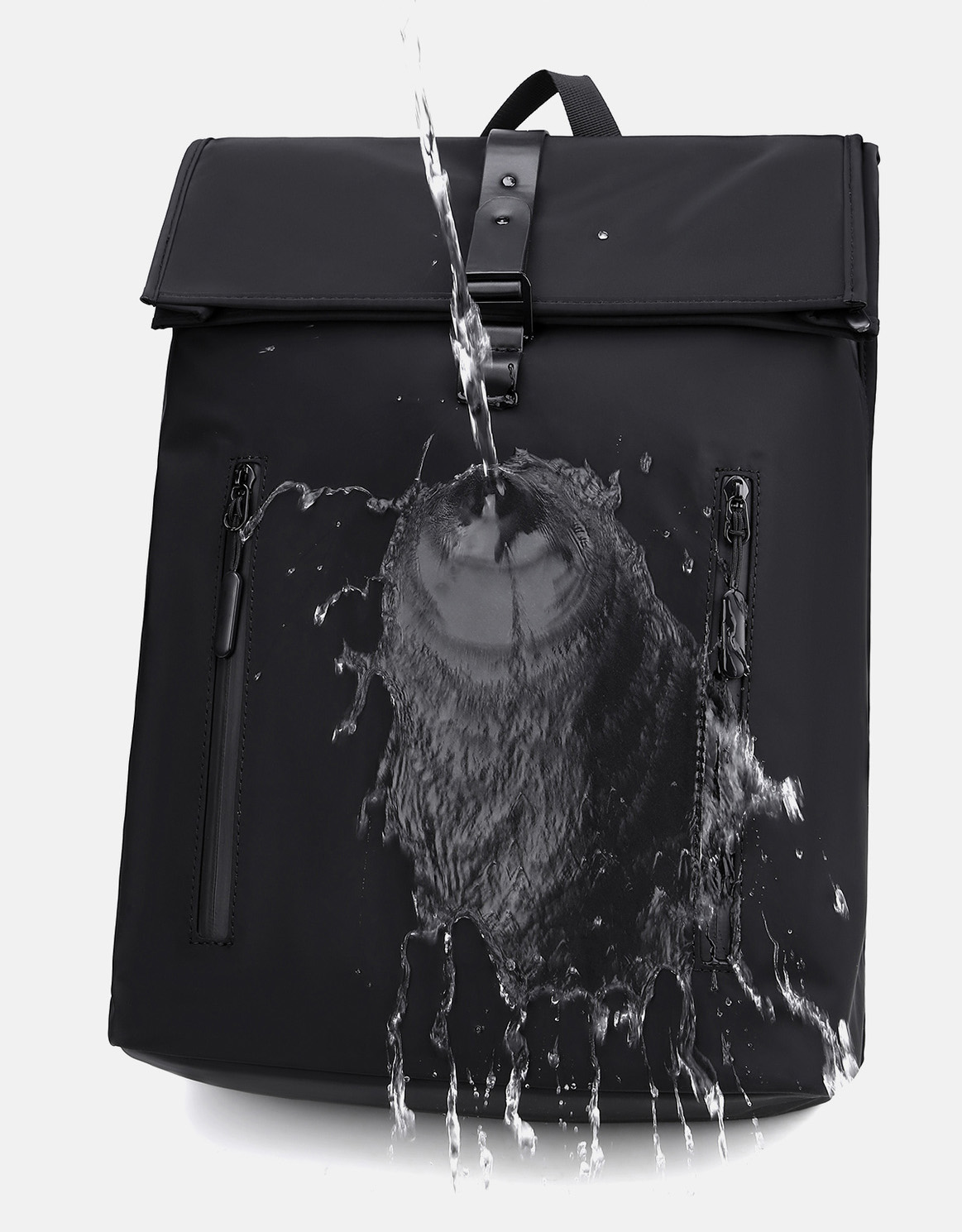 Nylon Commuter Laptop Backpack-17.7"x11.8"x 5.9"