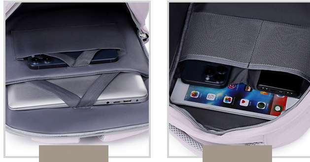 USB Oxford Outdoor Backpack-18.5"x13.7"x 7"