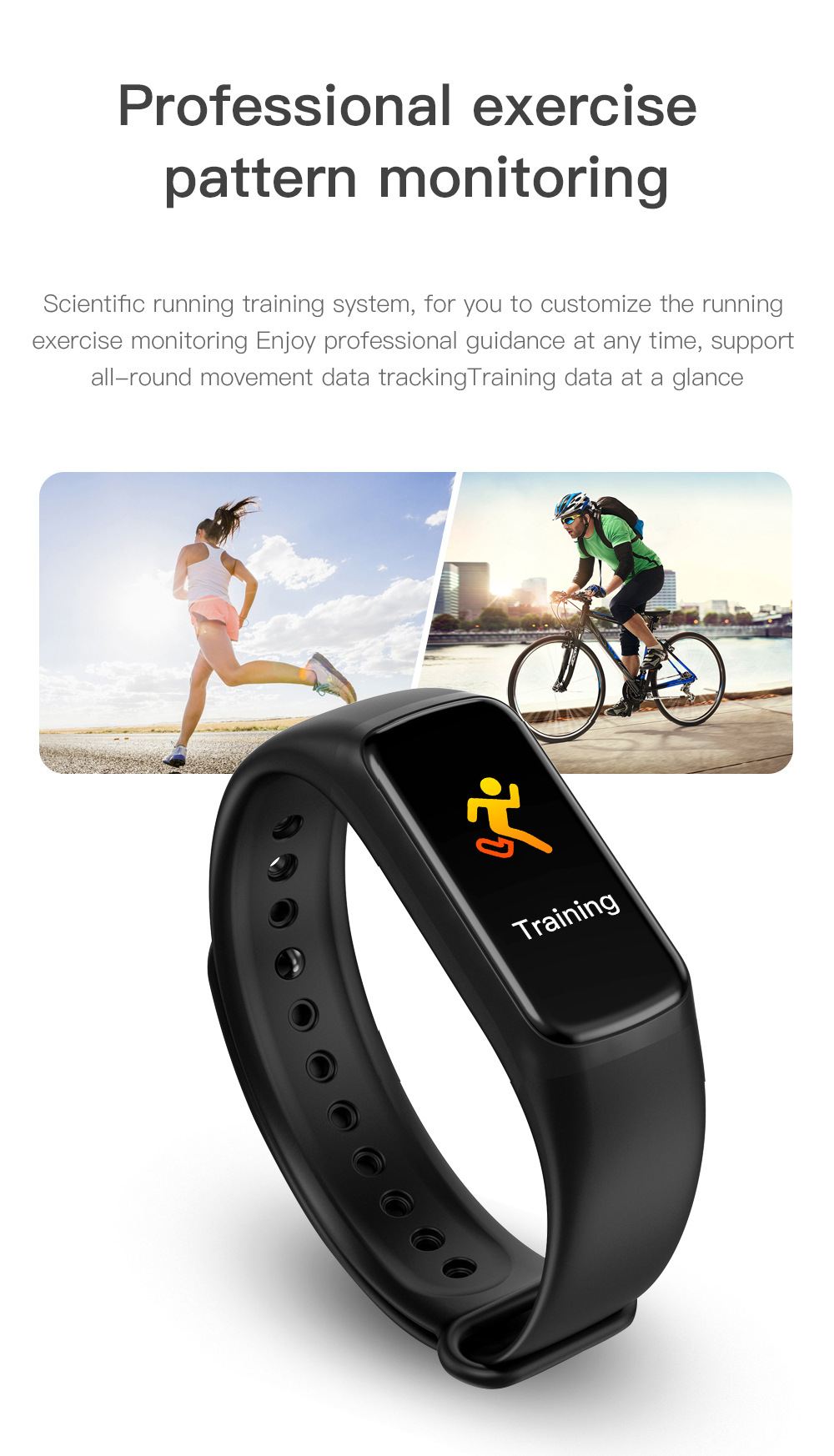 Smart Fitness Band with Heart Rate Monitor