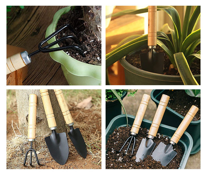 Wooden Mini Gardening Trio