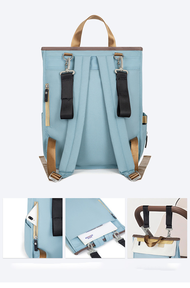 Wet-Dry Separation Diaper Bag-15.7"x12.2"x 6.2"