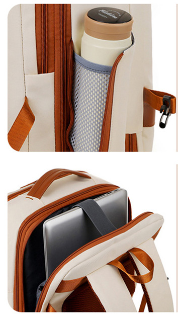 Expandable USB Business Backpack-17.3"x12.2"x 8.6"