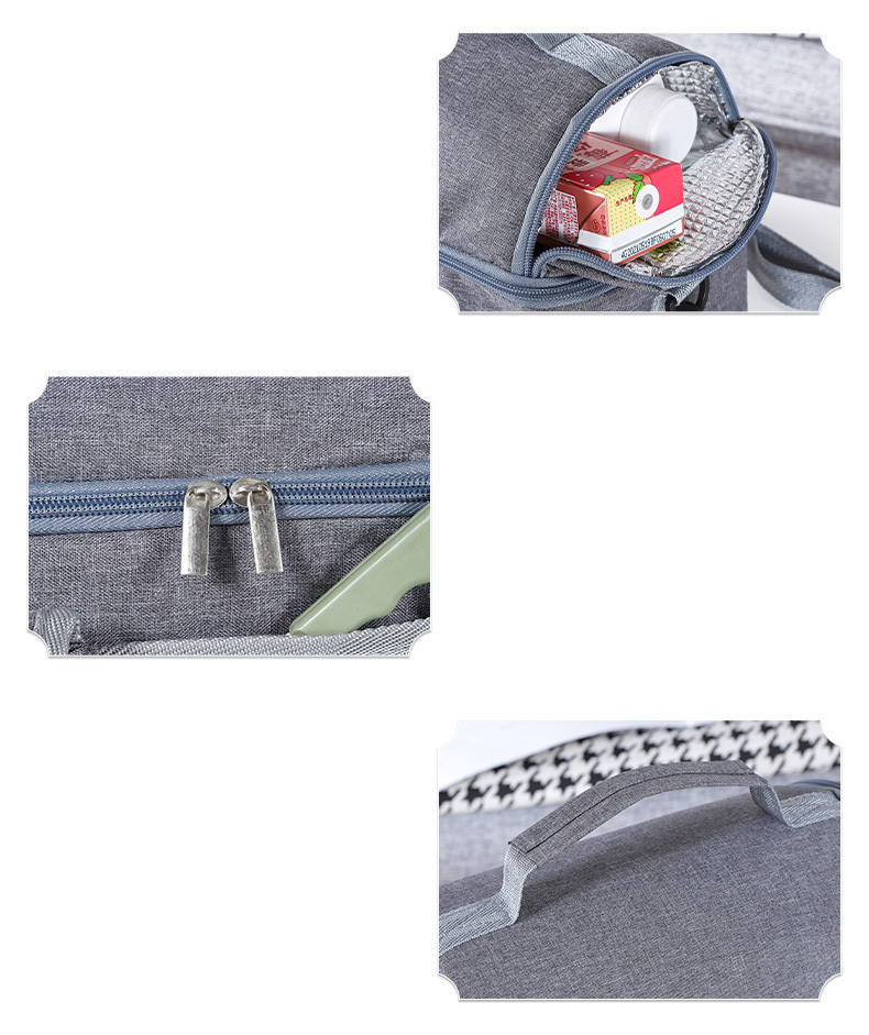 Insulated Aluminum Foil Breast Milk Tote-9.4"x8.6"x 6.2"