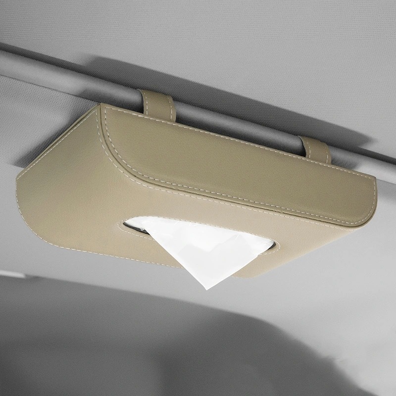 PU Leather Vehicle Hanging Tissue Holder