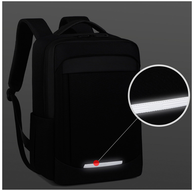 Oxford Business Backpack with USB-16.5"x11.8"x 5.9"