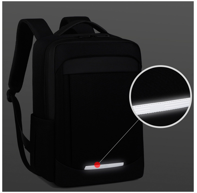 Oxford Business Backpack with USB-16.5"x11.8"x 5.9"