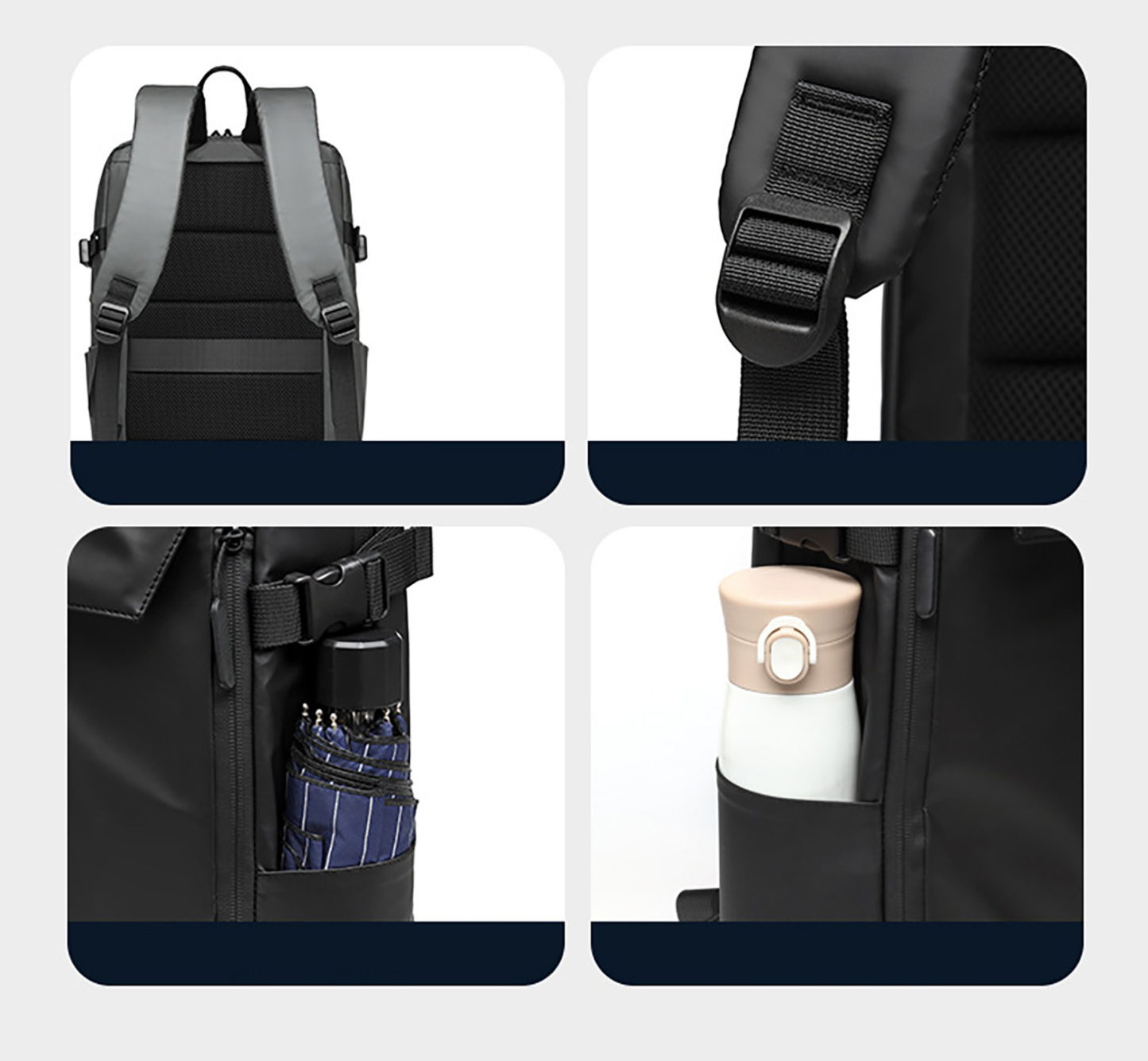 Oxford Laptop Backpack for Men-18.8"x11.8"x 5.9"