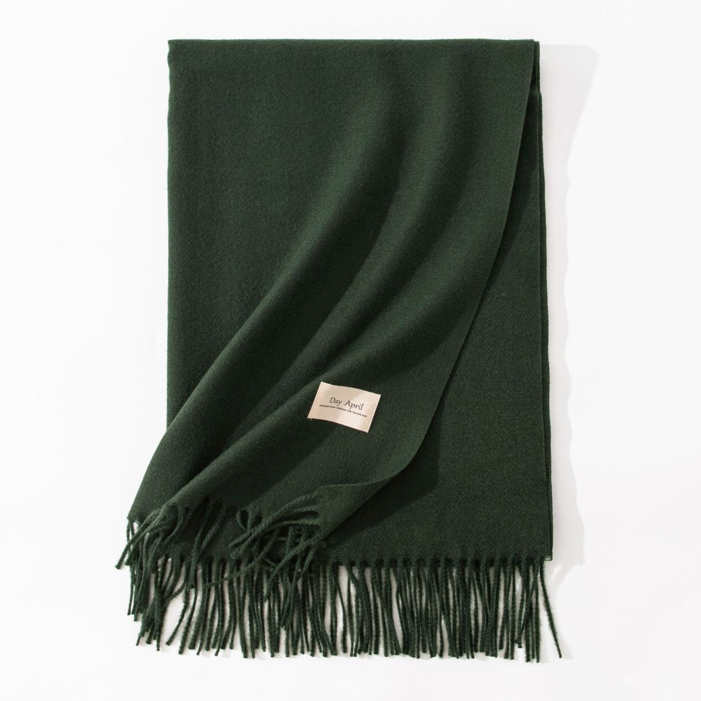 Polyester Winter Warmth Scarf W/ Tassel