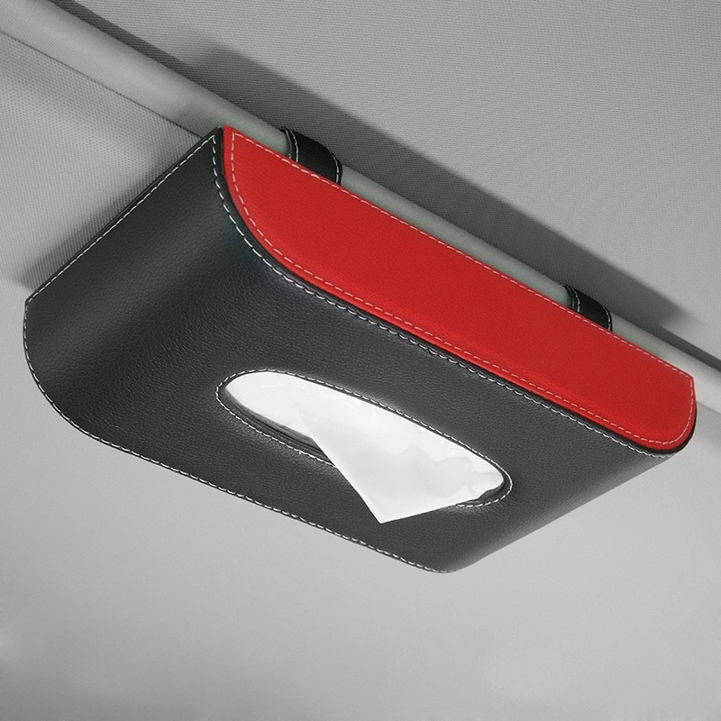 PU Leather Vehicle Hanging Tissue Holder