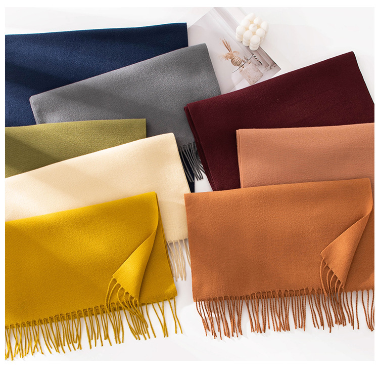 Warm Winter Fleece Scarf W/ Tassel