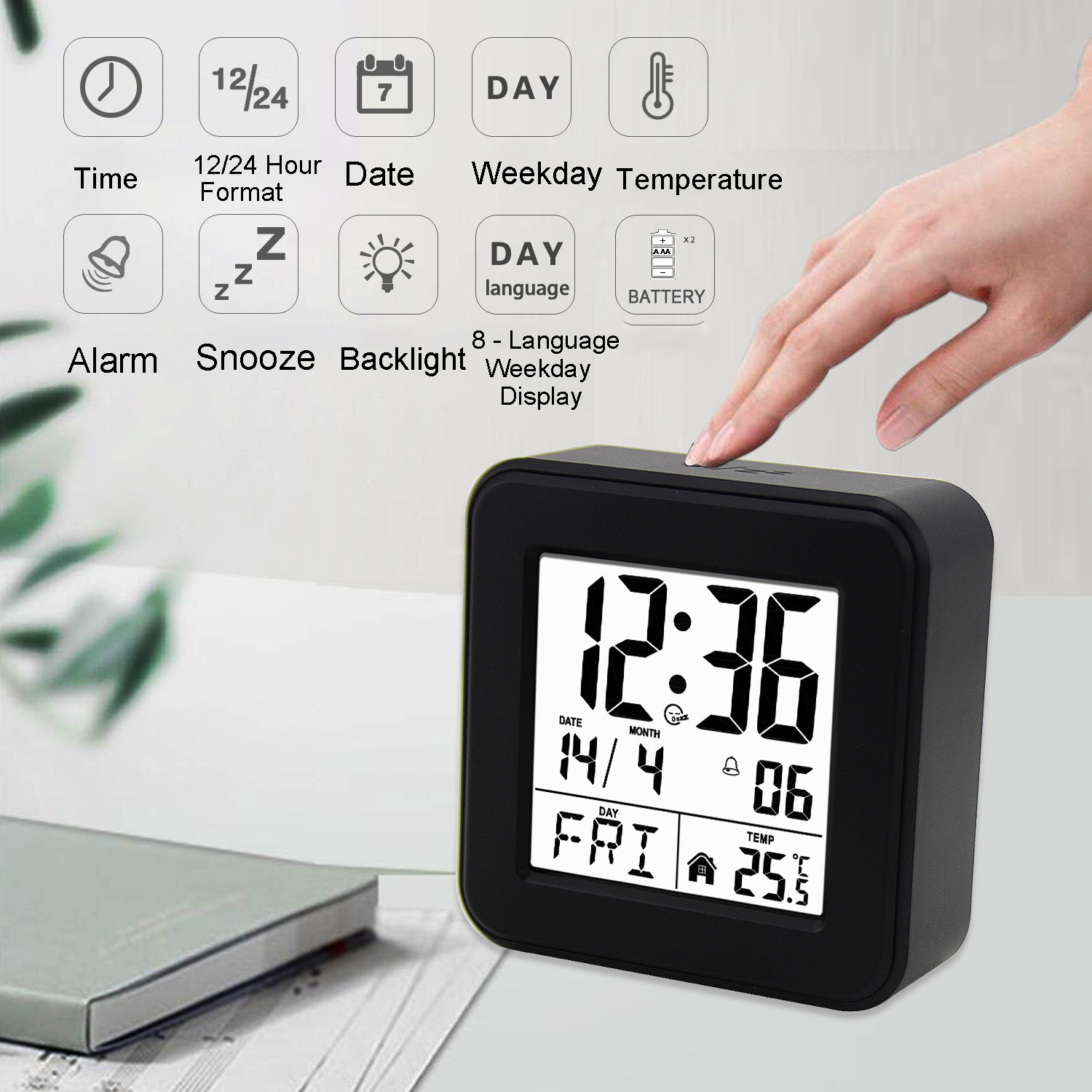 Voice-Activated Alarm Clock with Night Light