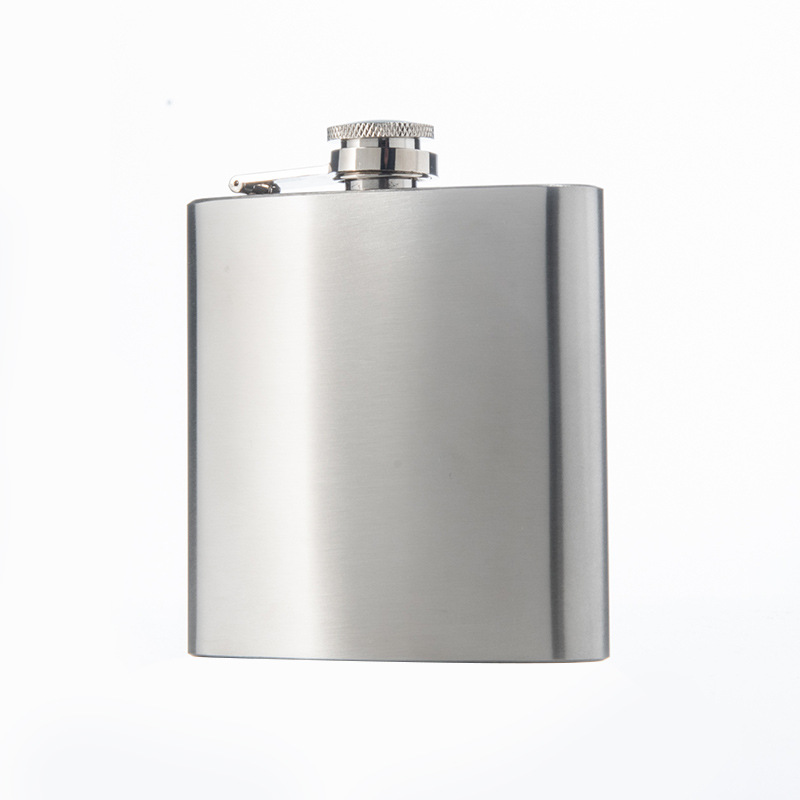 Stainless Steel 6oz Matte Black Flask
